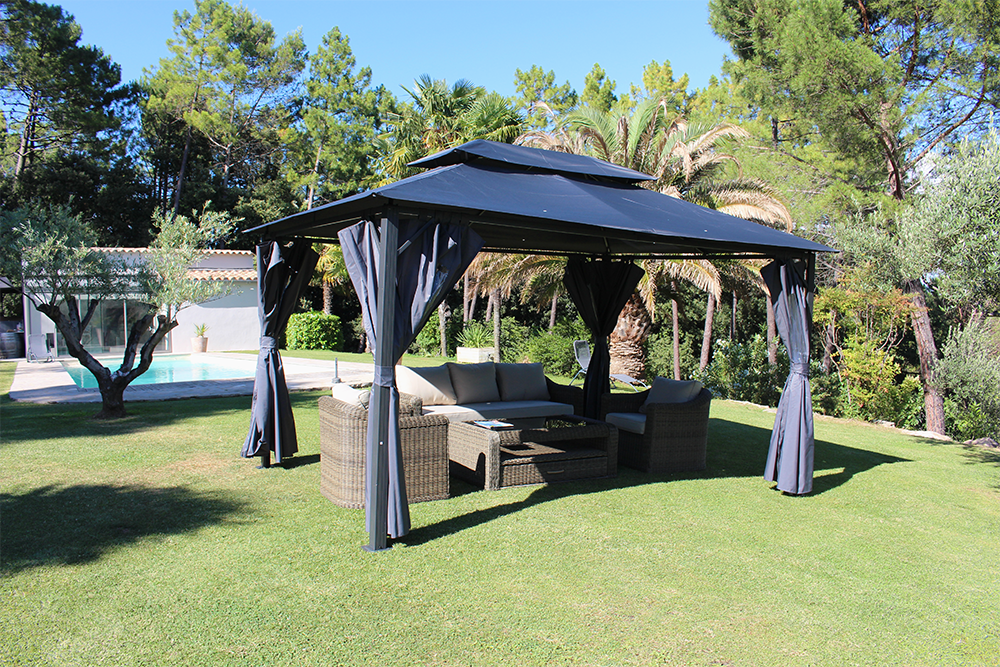 INDRA - TONNELLE AUTOPORTANTE EN ALUMINIUM/ACIER 3X4M | Leroy Merlin