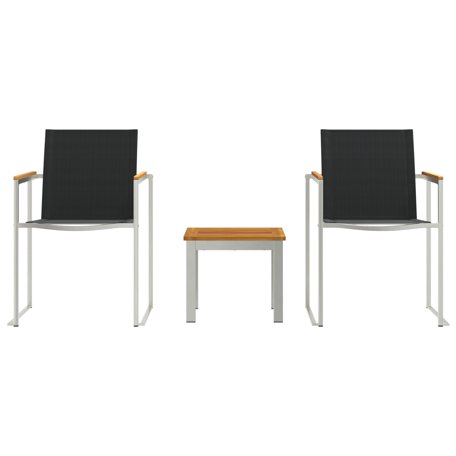 Sillas de Comedor 2 uds | Sillas de exterior Gris 60x56x85 cm Madera Sólida de Acacia CFW882369 - 7