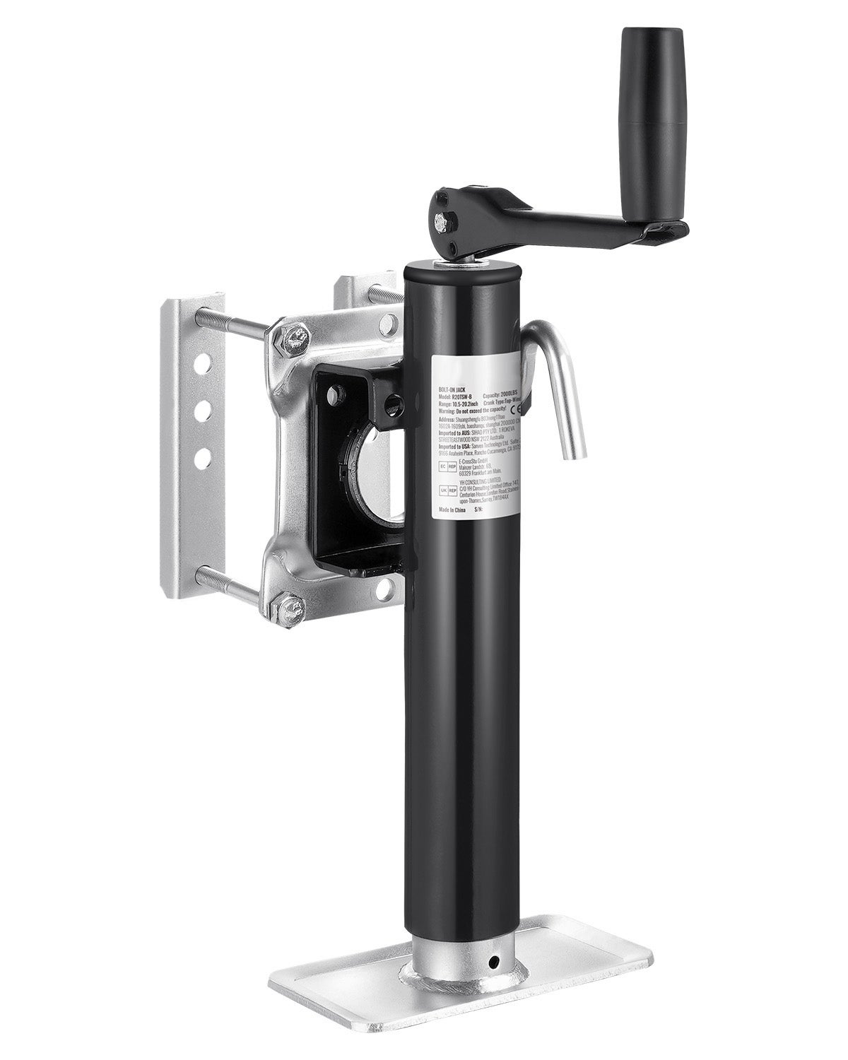 Cric Pivotant Télescopique 650 LB - Support Levage Camping-Car Et Remorque