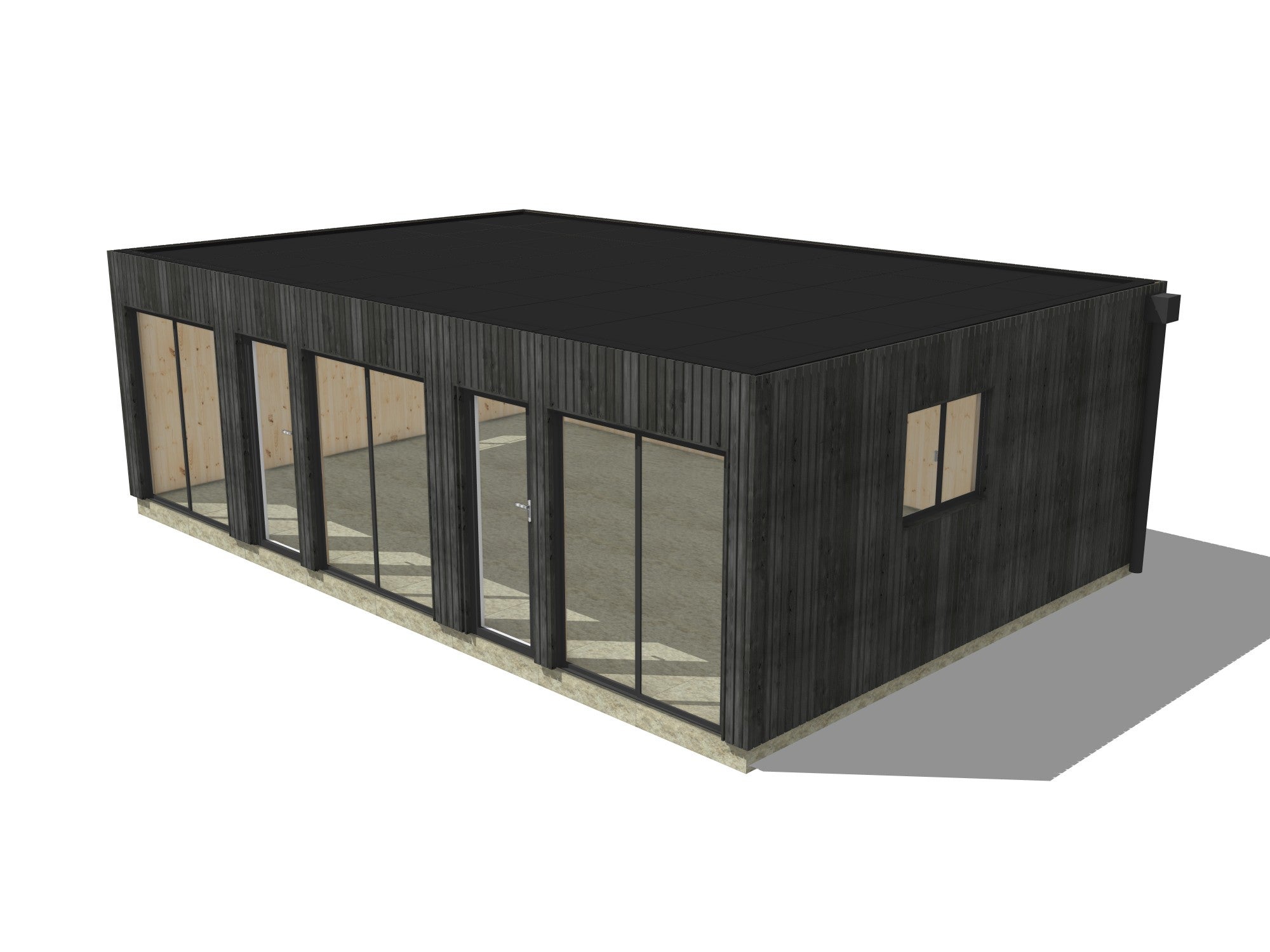 Studio de jardin 4 saisons en bois 8,8 x 5,7 x 2,7 m / isolation RE2020 - 2
