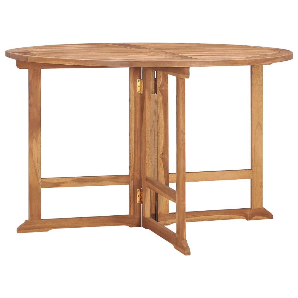 Table à d?ner de jardin pliable ?110x75 cm Bois massif de teck - 2
