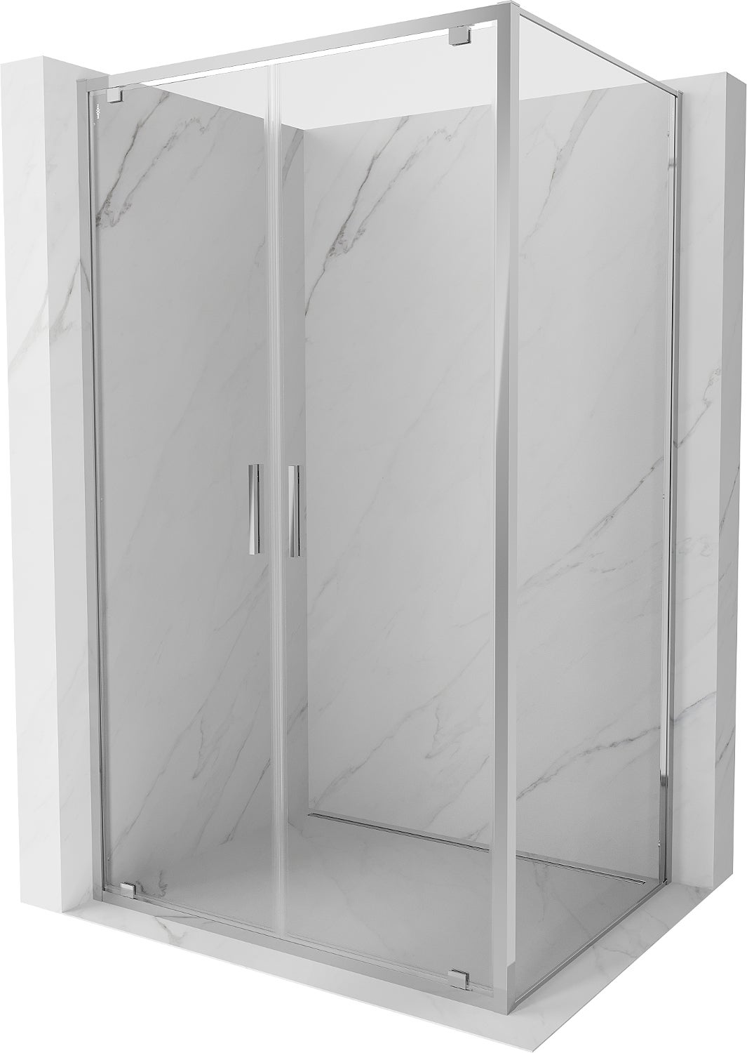 Mexen Exo kabina prysznicowa uchylna 80 x 95 cm, transparent, chrom - 8182-080-095-01-00