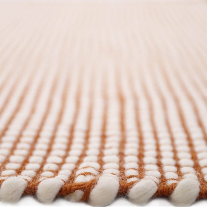 Tapis Laine Rectangle Caramel 110x170 cm Bergen - 5