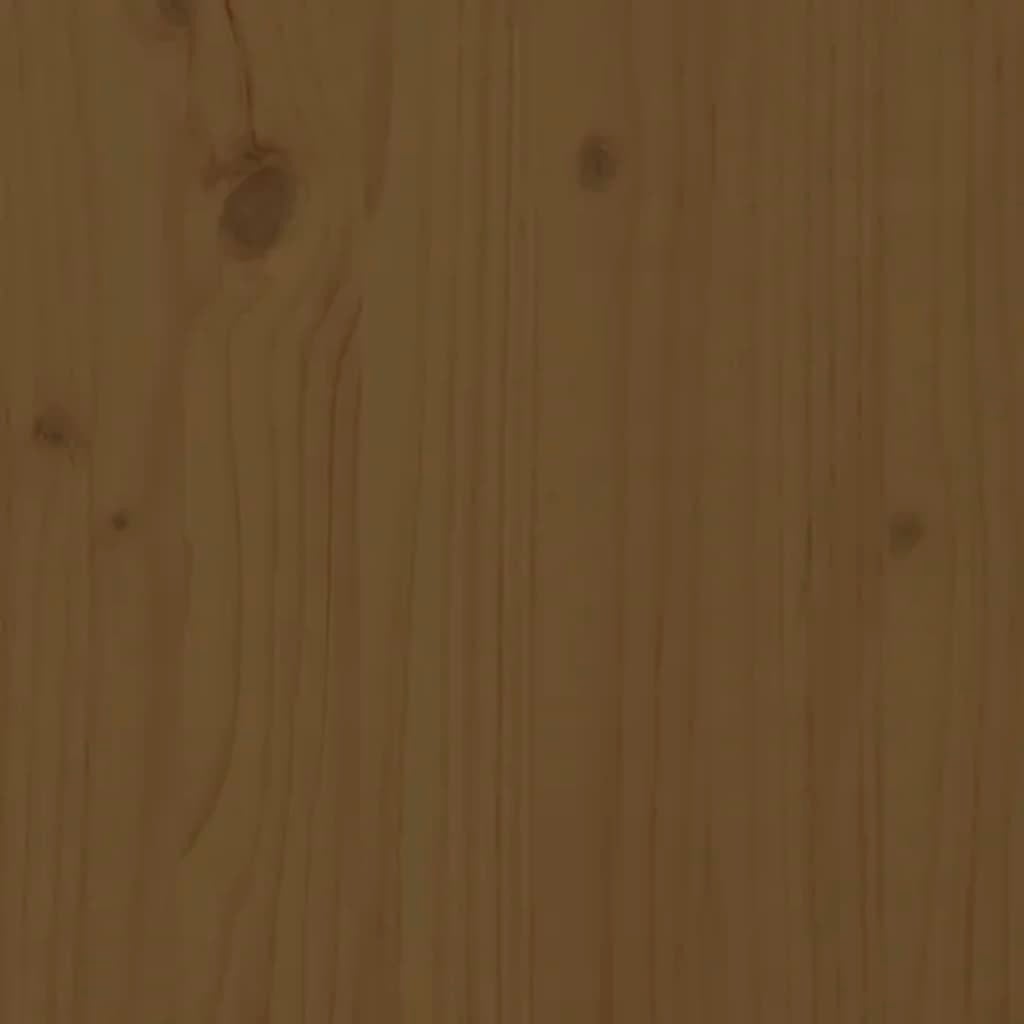 Bac à sable avec sièges marron miel carré bois de pin massif - 8