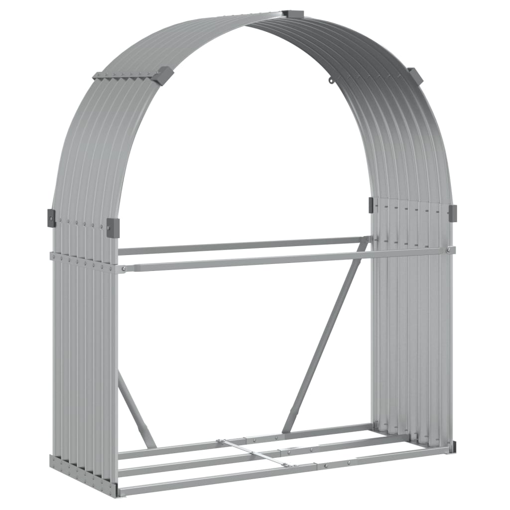 Le?ero de acero galvanizado plateado 120x45x140 cm