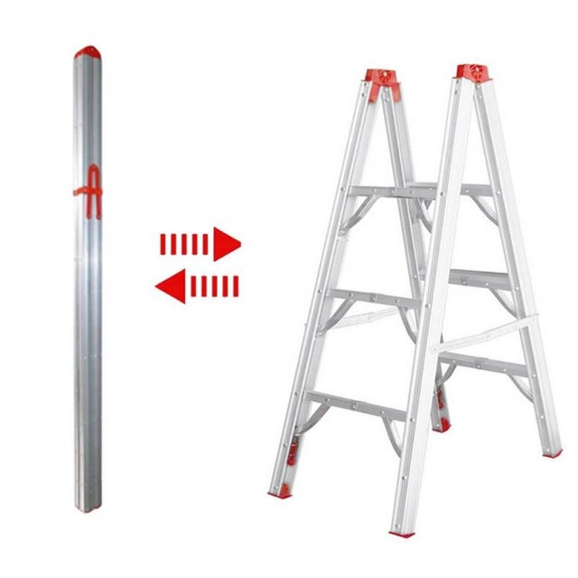 Escabeau pliable télescopique tubulaire 1.22M 3 marches - SECURY-T