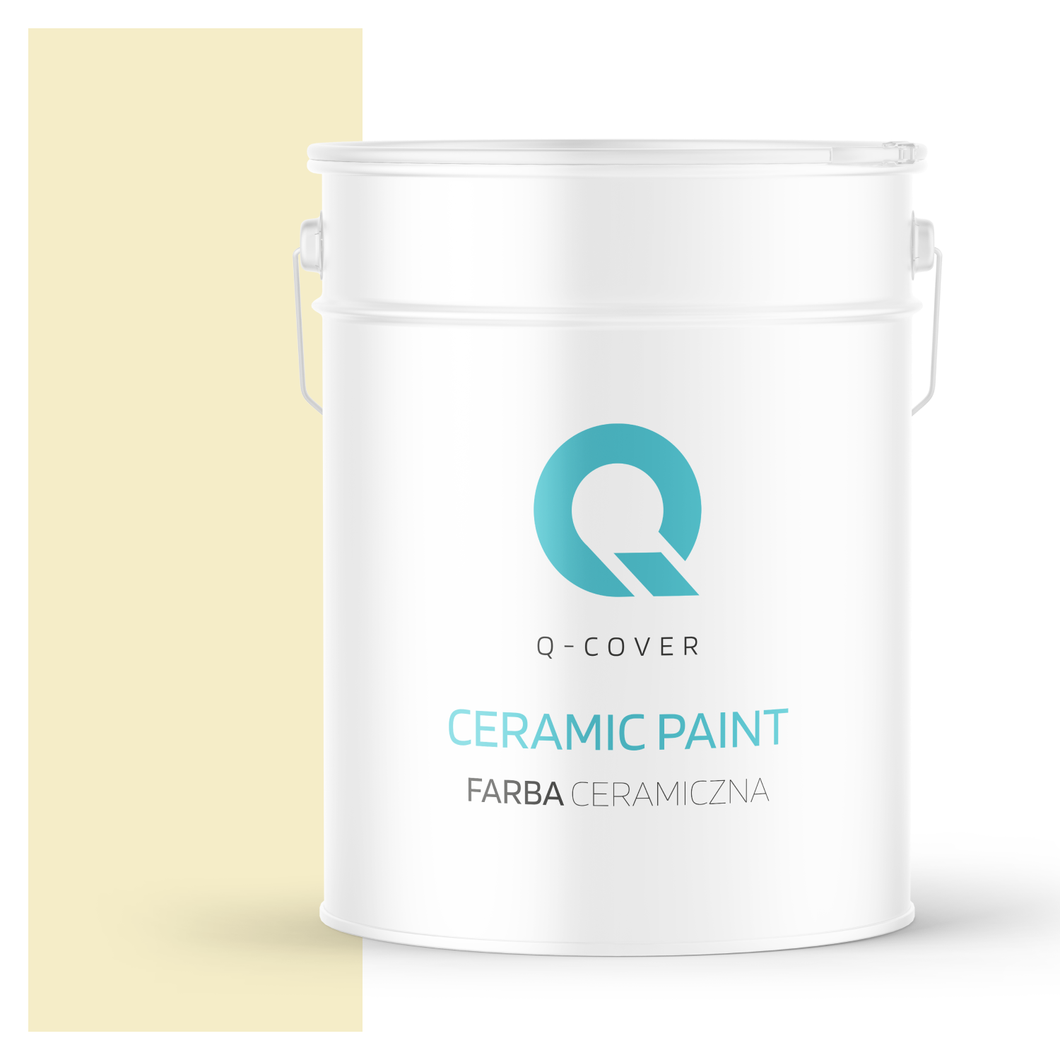Farba Ceramiczna Do Ścian i Sufitów Q-Cover Blady żółty H6883 Głęboki Mat 10L