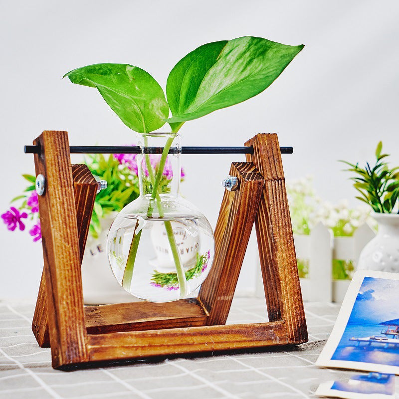 MesaSe Pots De Fleurs Vase En Verre Transparent Support De Bureau Décoration Murale Créative