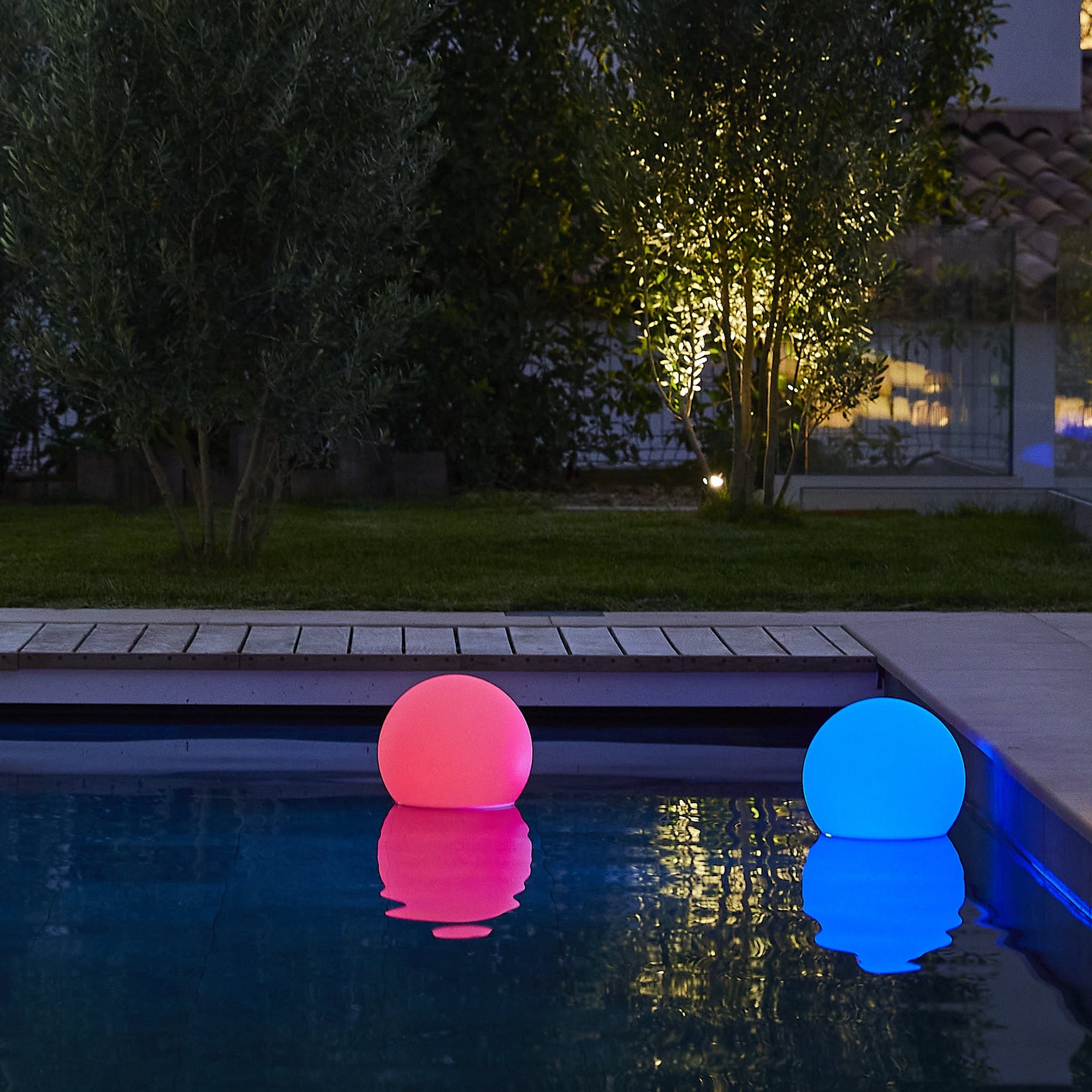 Set di 2 palline luminose senza fili D30CM BOBBY - 2