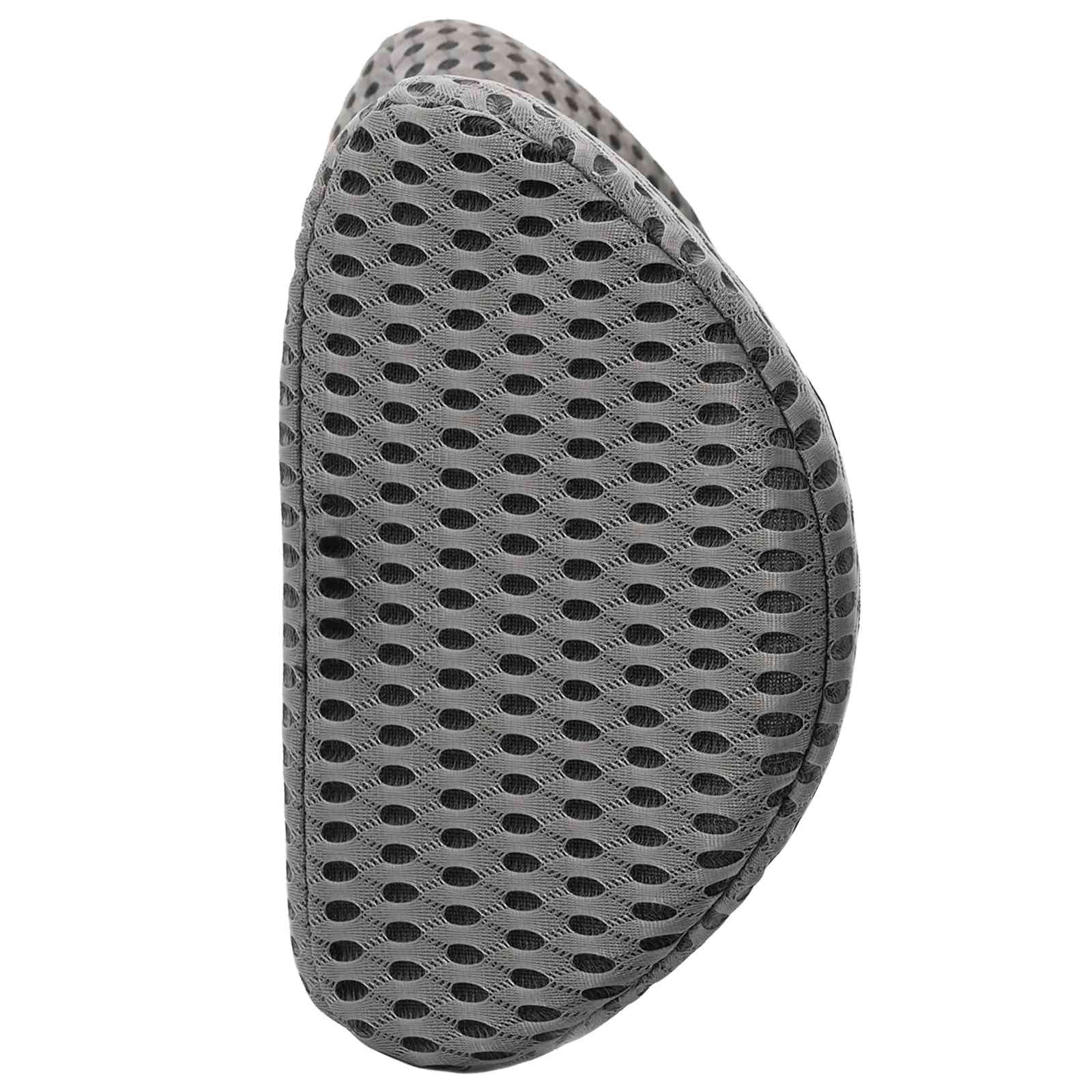 Coussin dorsal en mousse à mémoire de forme gris, 47,5 × 23 × 12 cm - 6