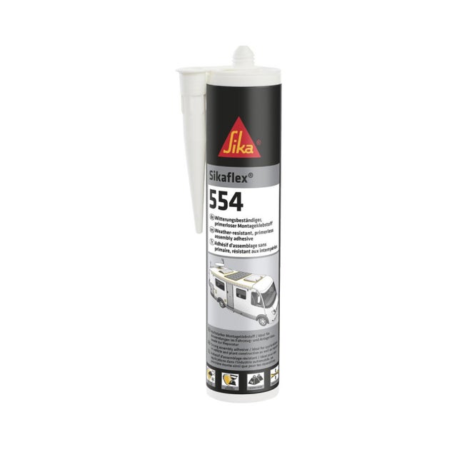 Sika Colle de montage STP flex®-554 noir 300 ml