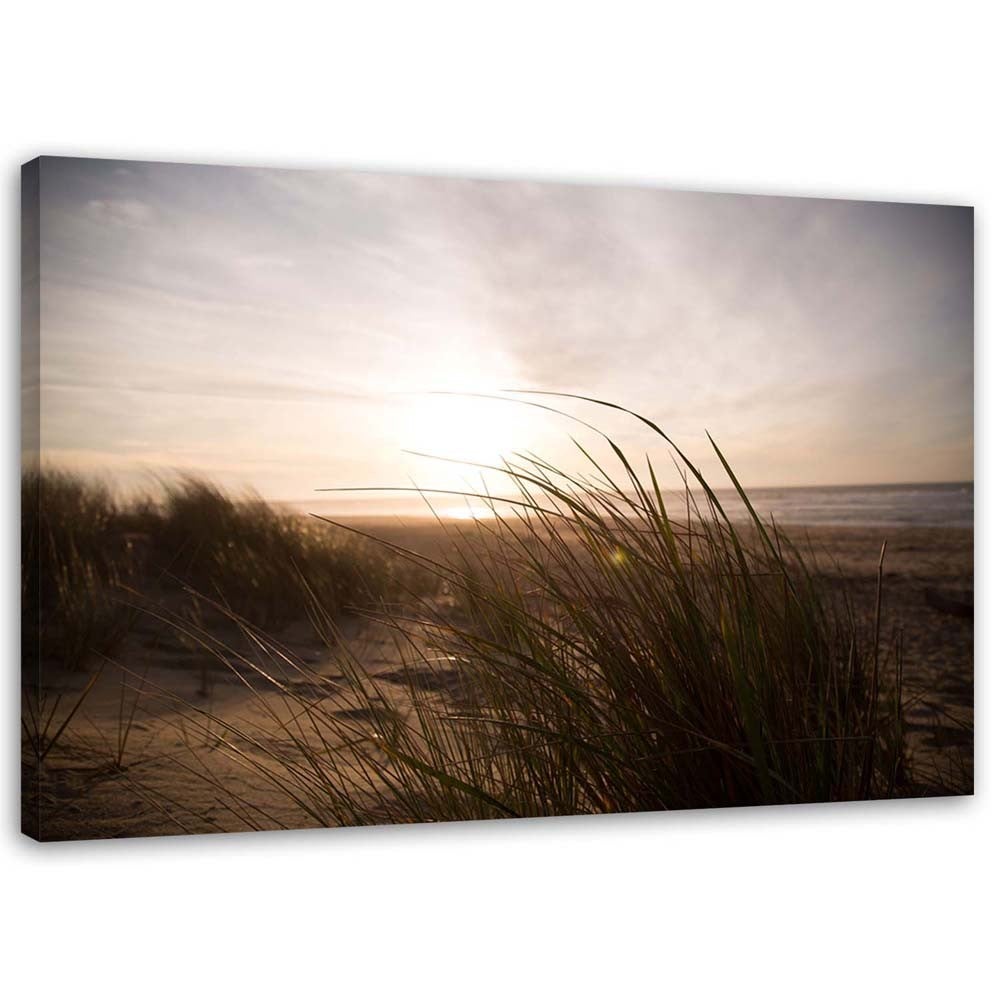 Obraz na płótnie, Plaża - zachód słońca 100x70