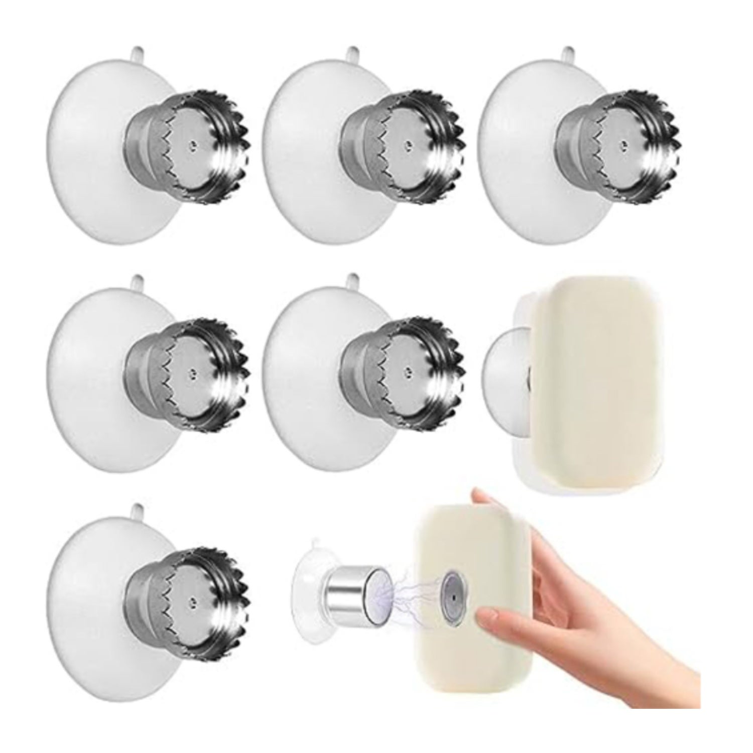 Porte-Savon Coquille Avec Ventouse – Soytich Napf05 – Argenté – Neuf