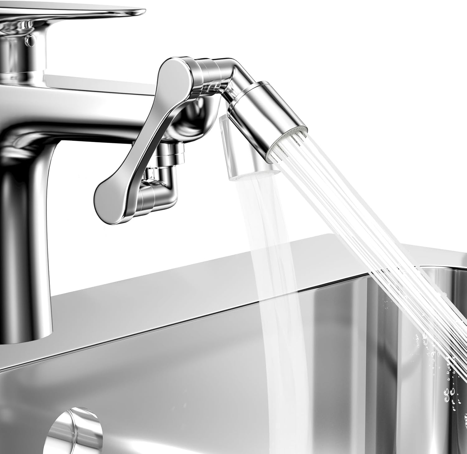 Wielofunkcyjny obrotowy przedłużacz kranu z 2 trybami natrysku