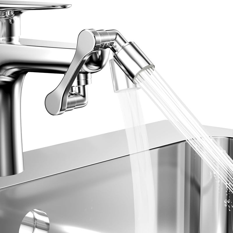 Wielofunkcyjny obrotowy przedłużacz kranu z 2 trybami natrysku