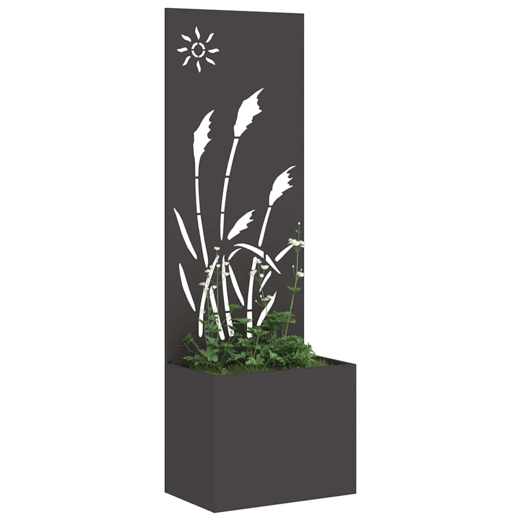 Écran de confidentialité de jardin Fretwork Noir 50 x 150 cm vidaXL - 4