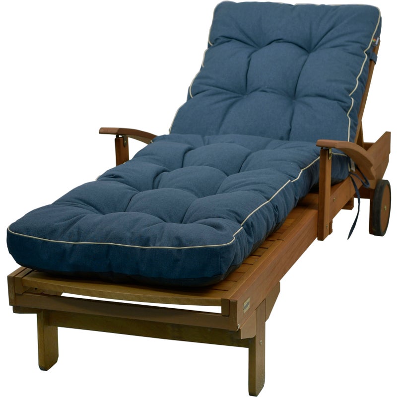 Poduszka na leżankę ogrodową leżak AMPO ciemny niebieski wodoodporna 1 szt.