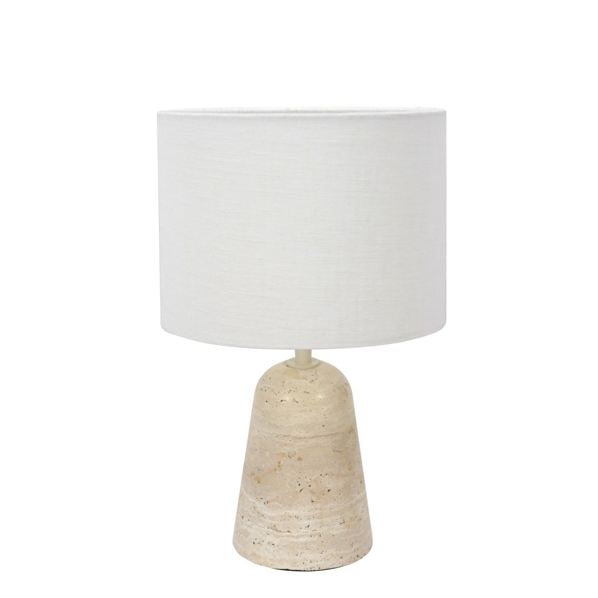 Anne Lighting - lampada da tavolo - Travino - crema bianco - pietra tessile - Ø 20cm - E27 - 4558CR - 2