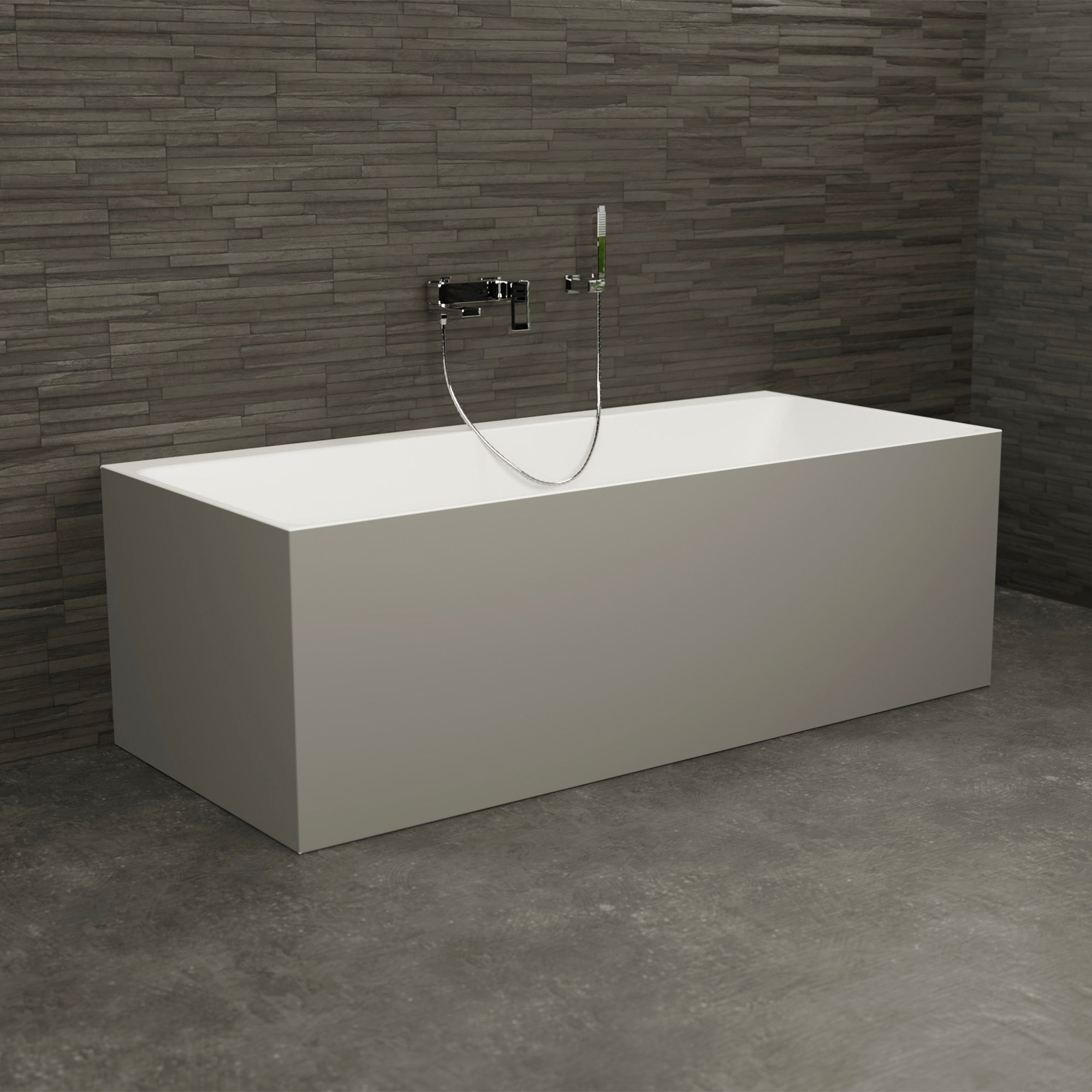 Vasca freestanding Cobalt 170 grise (Grigia) L170 x l75 x h56 cm, by ...