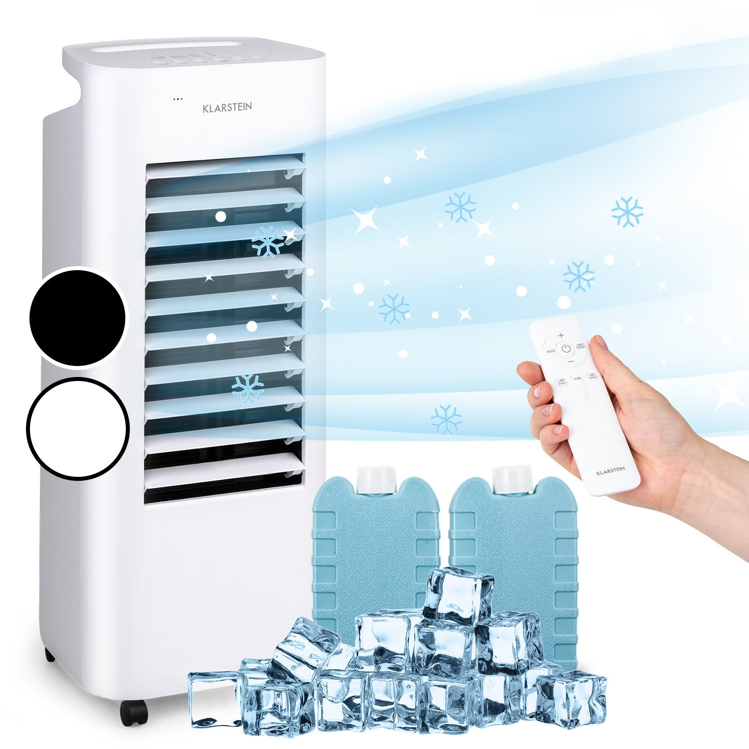 Mini Climatiseur/Rafraîchisseur D'Air Mural Portable - 6 Vitesses, Minuterie, Technologie Brume Glacée 16°C - Pour Bureau Et Chambre - 4