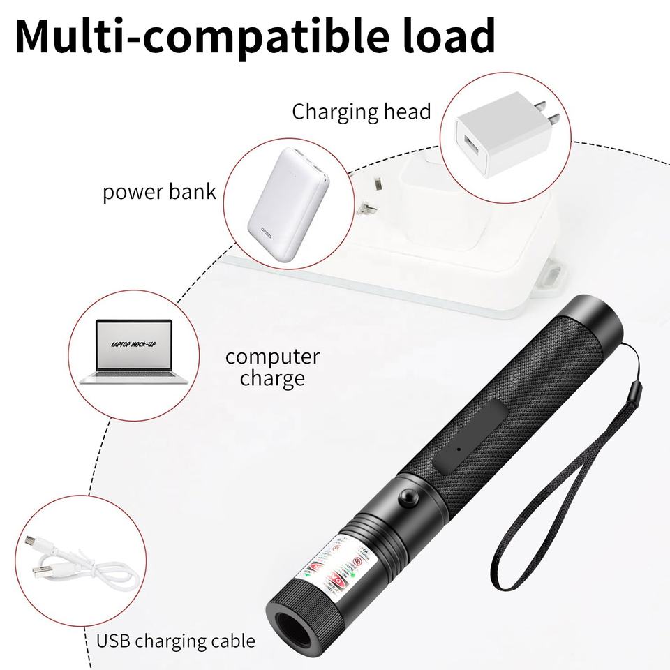 Pointeur Laser Vert Rechargeable USB avec Projection Étoilée – Lampe Laser pour Présentation et Entraînement - 5