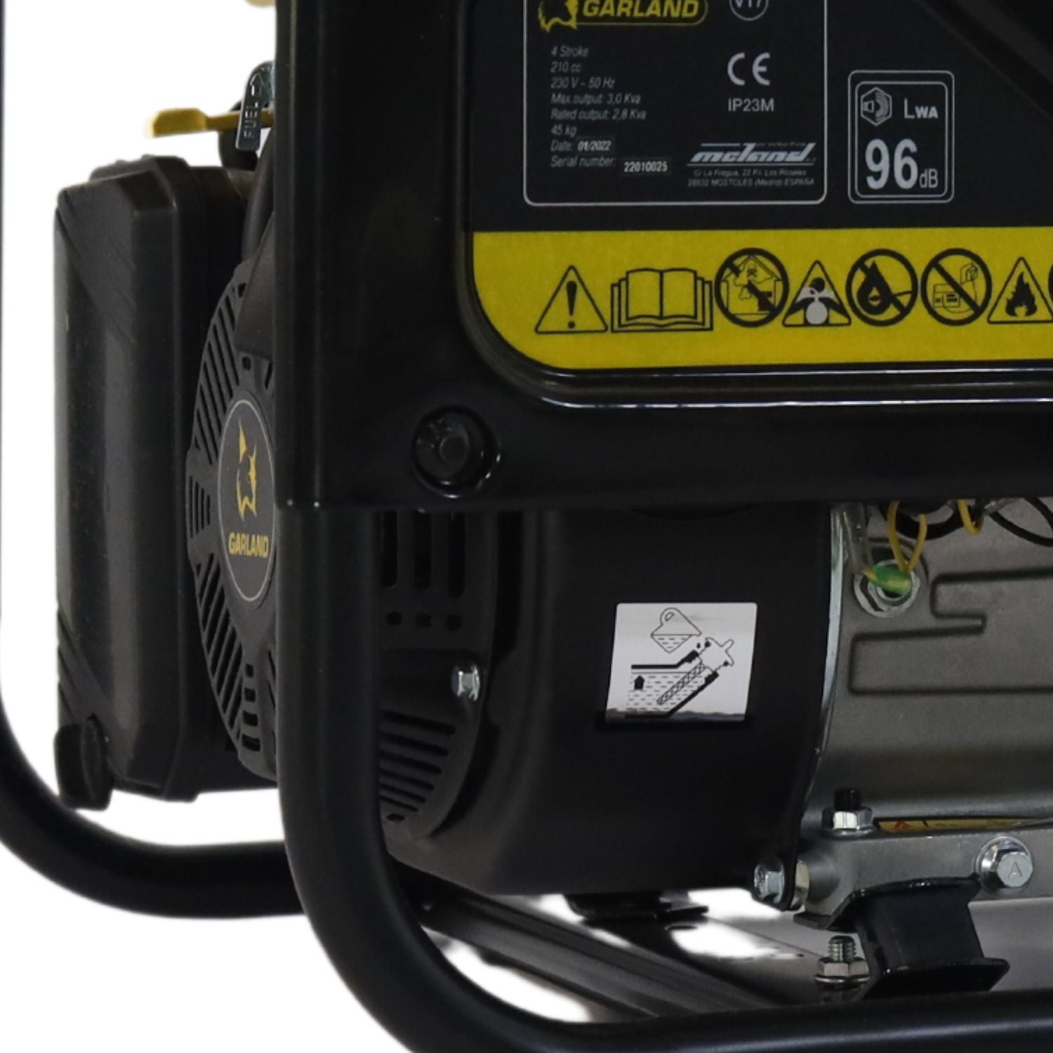 GARLAND 4KW Bolt 525QG V17 Generator (53-0019) - 5