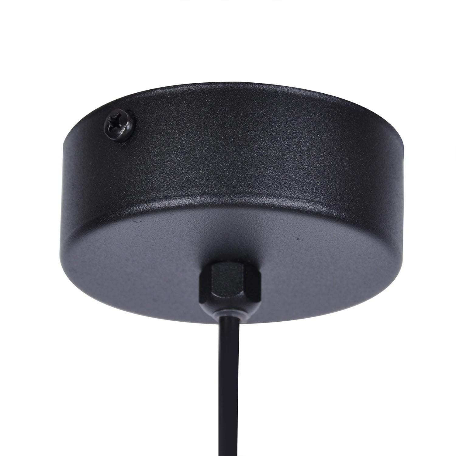 Lampa wisząca Faro czarno-biała 1xE14x40W wym: 90 x 14 x 14 cm szkło Kaja