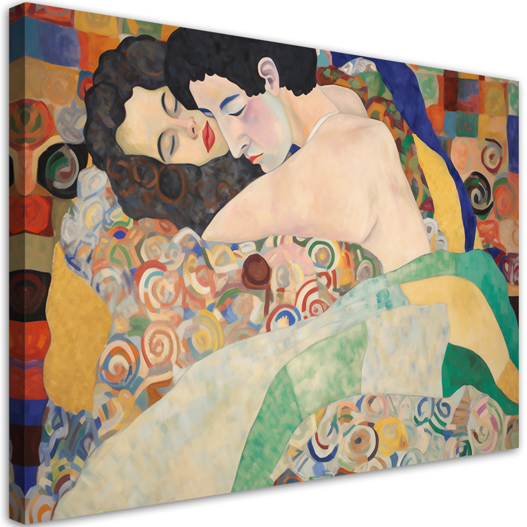 Obraz na płótnie, Pocałunek - G. Klimt 100x70