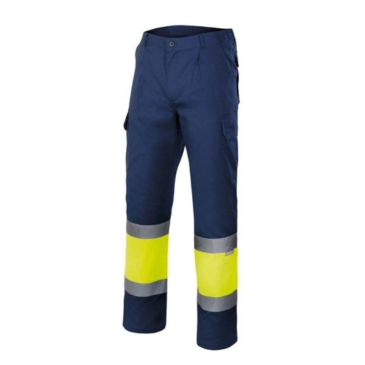 Pantalon bicolore haute visibilité VELILLA Bleu Marine / Jaune S - 2
