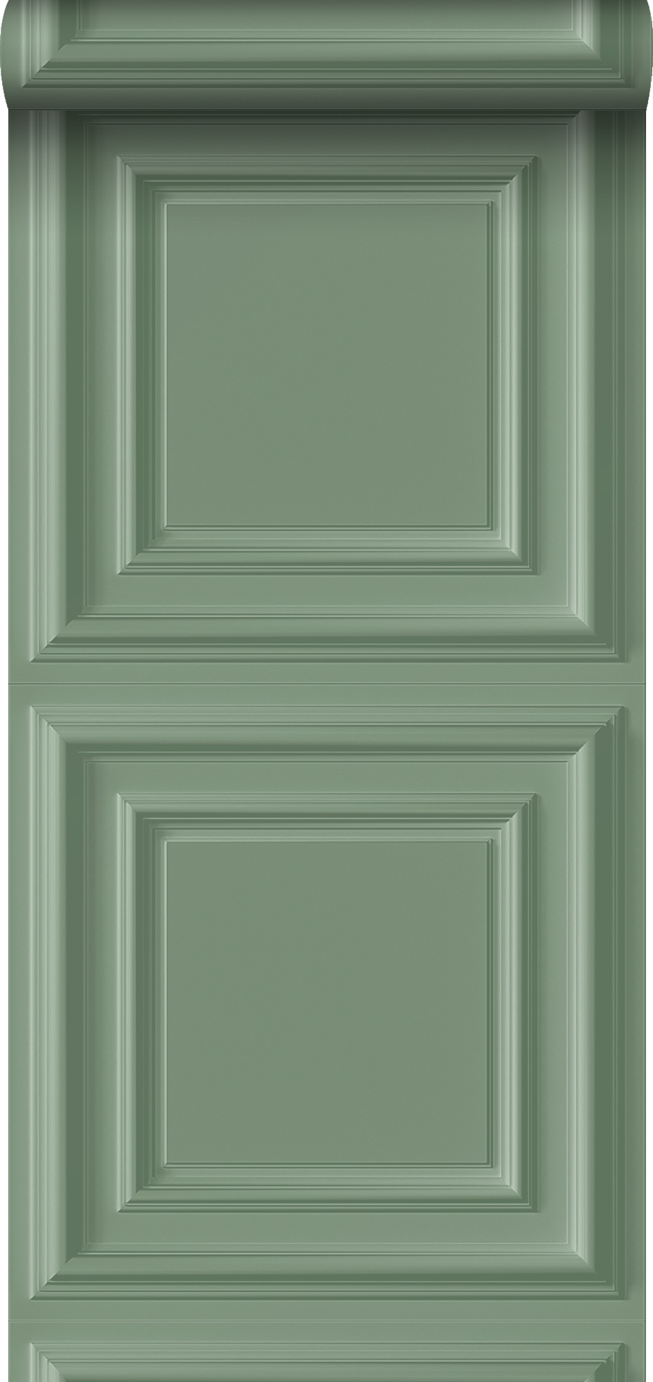 Papel pintado paneles de pared verde grisáceo - 53 cm x 10,05 m - origin wallcoverings