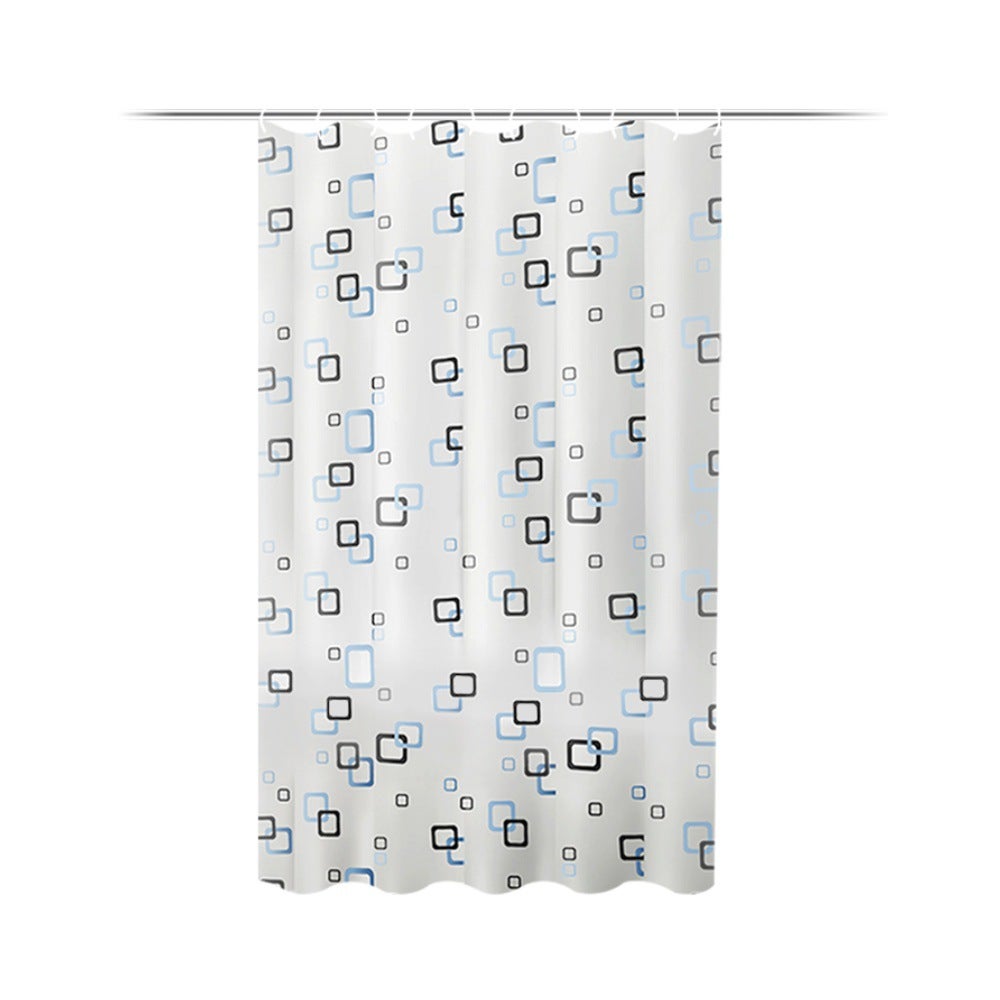 Loti Living Rideau de Douche Anti-moisissure 180 x 200 cm – Imperméable – PEVA Transparent – avec Anneaux – Rideau de Douche Transparent – Shower Curtain