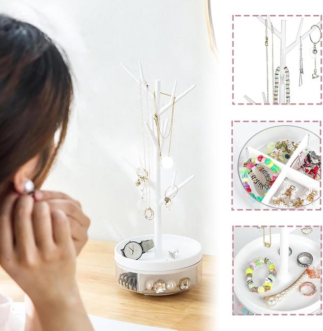 Arbre à Bijoux 2 Niveaux Colliers Bracelets Support De Rangement Pour Bijoux Pengup - 2 Niveaux Pour Colliers & Bracelets - Plateau Pour Bagues & Boucles D'Oreilles - Gris Présentoir Bijoux Gris Arbre à Bijoux 2 Niveaux Colliers Bracelets Support De Rangement Pour Bijoux Pengup - 2 Niveaux Pour Colliers & Bracelets - Plateau Pour Bagues & Boucles D'Oreilles - Gris Présentoir Bijoux Gris