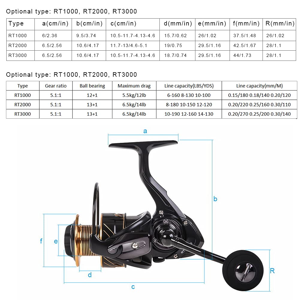 Accessorio per mulinello per attrezzi da pesca in mare con rotella per pesce in metallo di alta qualità (RT2000) - 9