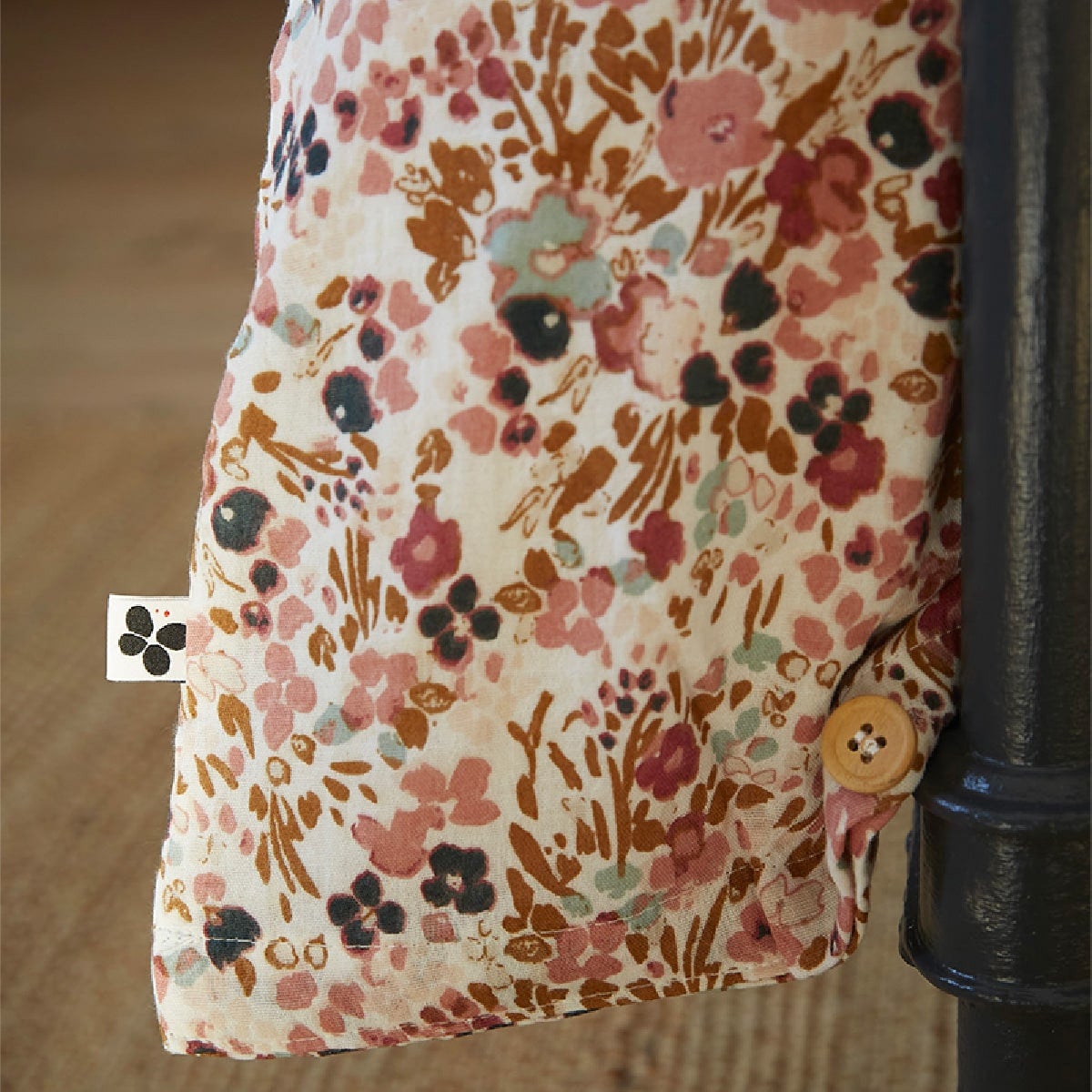 ISIS - Housse de Couette 140x200cm Gaze de Coton Motif Liberty - 6