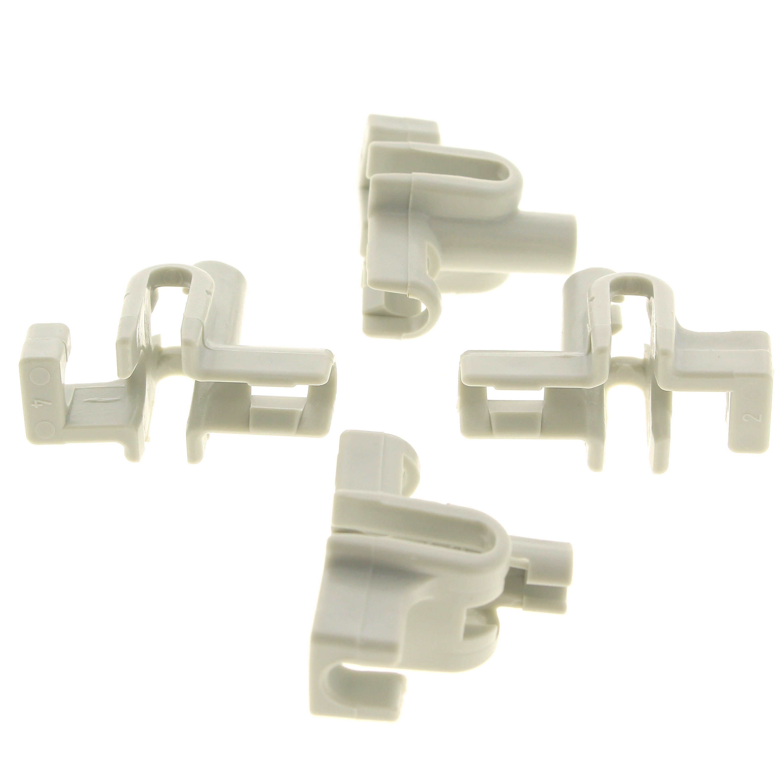 Kit 4 Clip Fermazoccolo (dadi Fissaggio) Per Lavastoviglie Whirlpool E Kenmore, Colore Nero, Prodotto USA