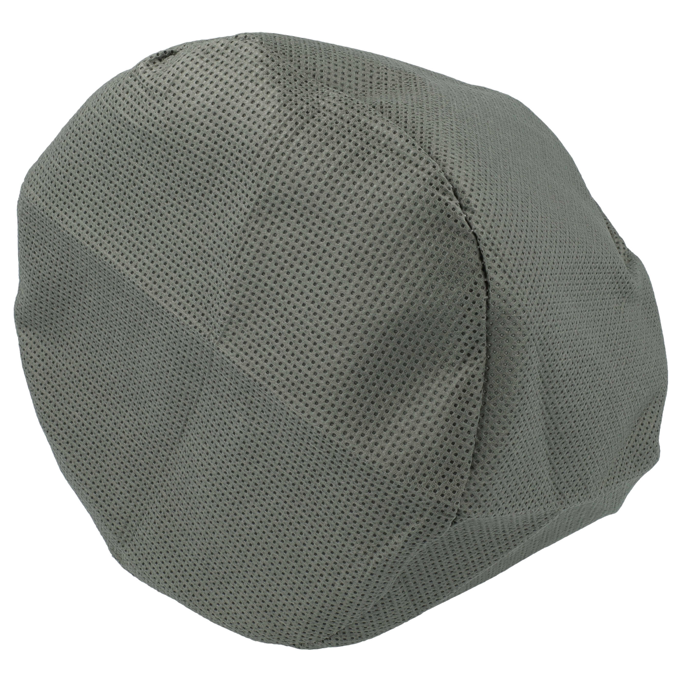 vhbw 5x Filtres textiles remplacement pour Bosch 2 609 256 F41 pour aspirateur industriel sec et humide - Sac filtrant, lavable gris - 3