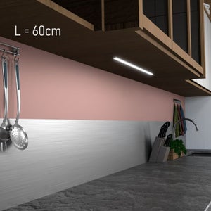 Réglette LED Orientable Oktaplex - Éclairage Sous Meuble 60cm, Blanc Neutre 4000K