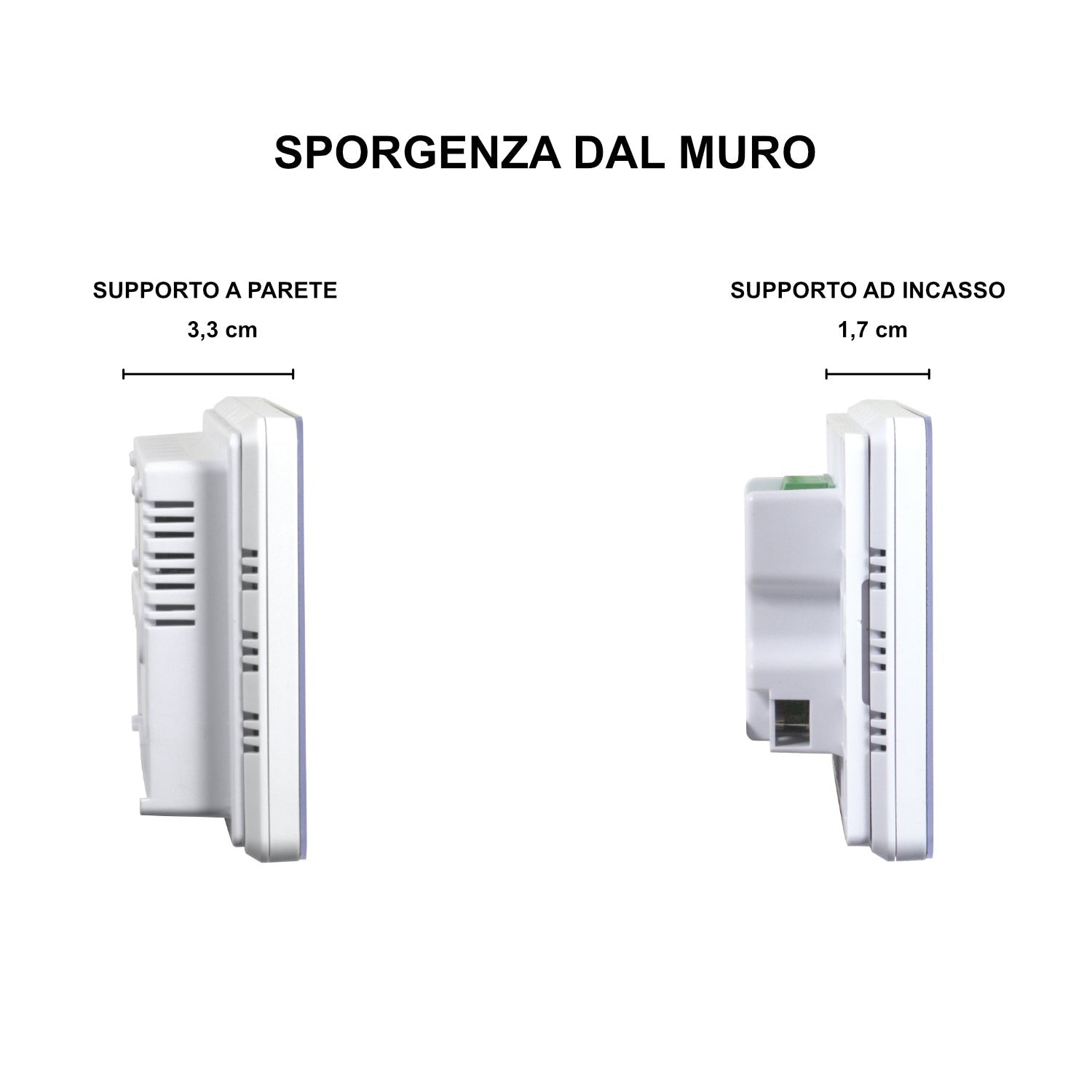 PLIKC - Neve Pro W - cronotermostato digitale wifi, gestibile con app, a parete e ad incasso - 7