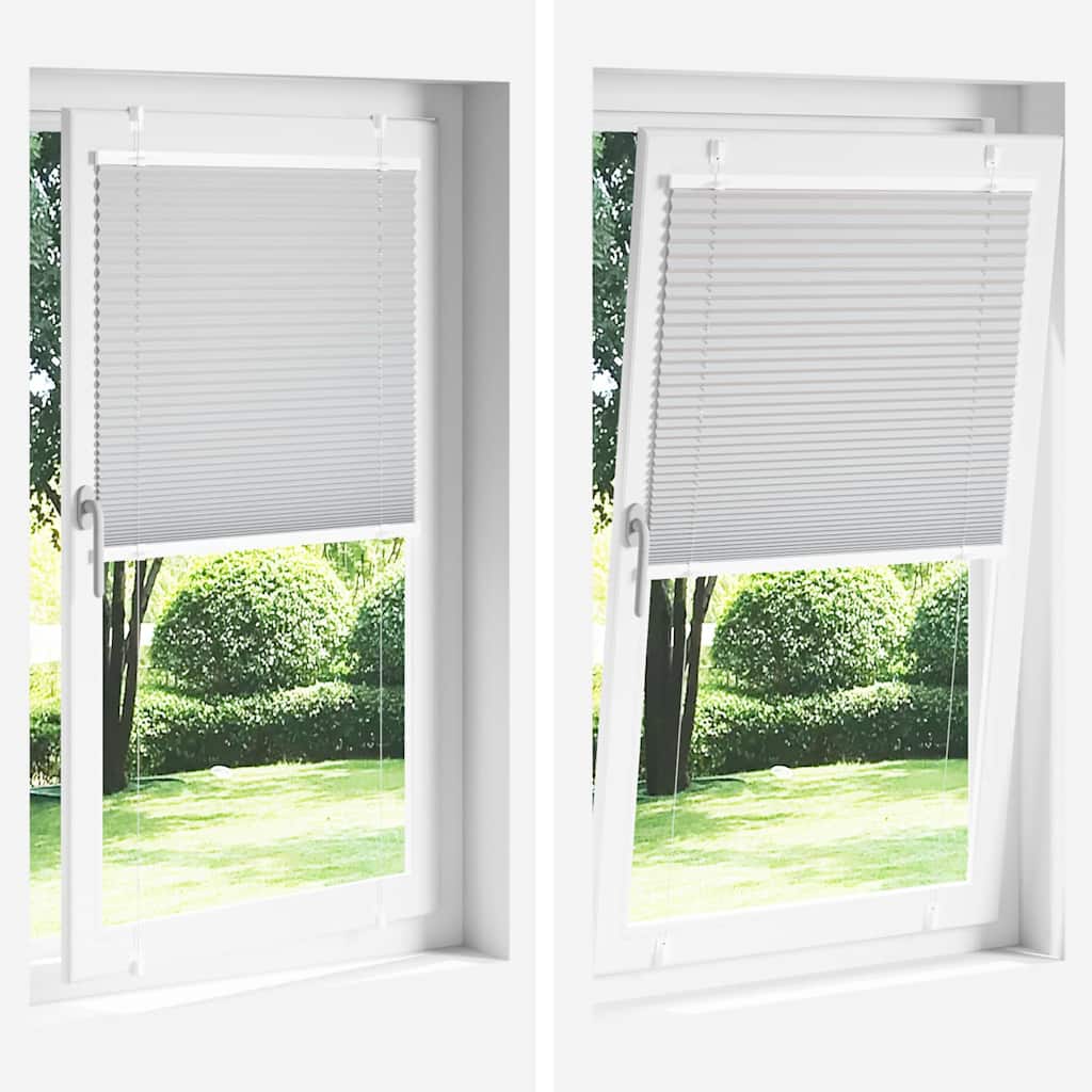 Store plissé gris clair 45x150 cm largeur du tissu 44,4 cm vidaXL - 8