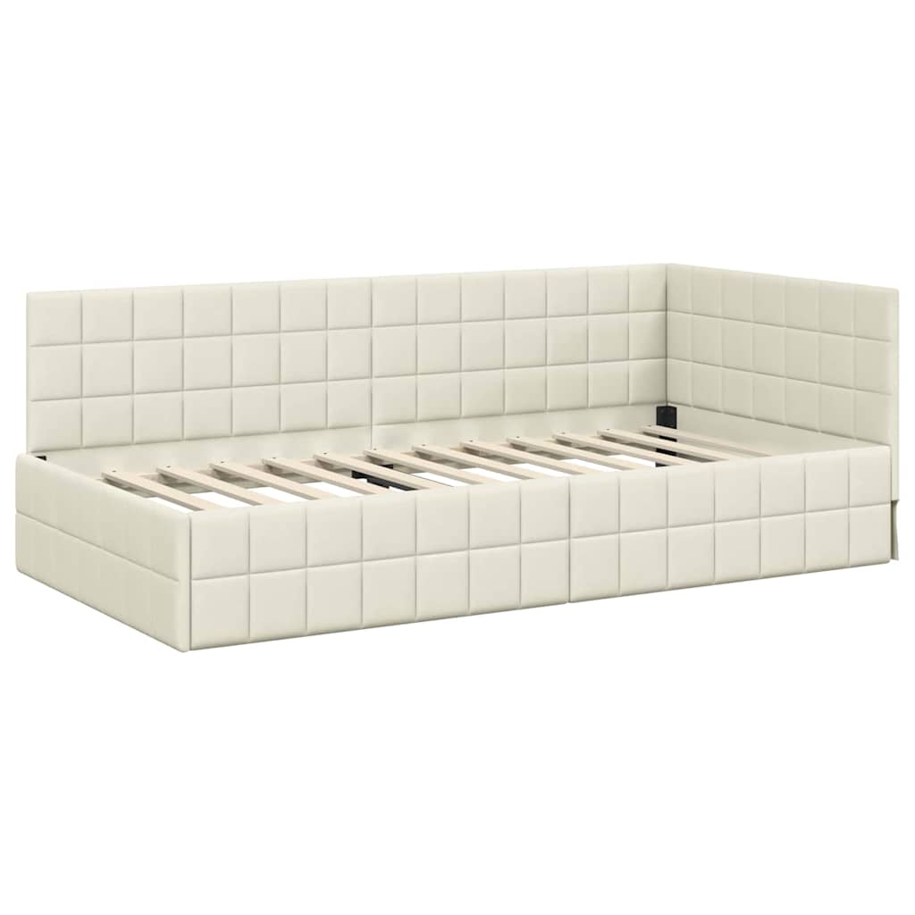 Tête De Lit D’angle VidaXL – Velours Et Bois Stratifié, Lit Angle