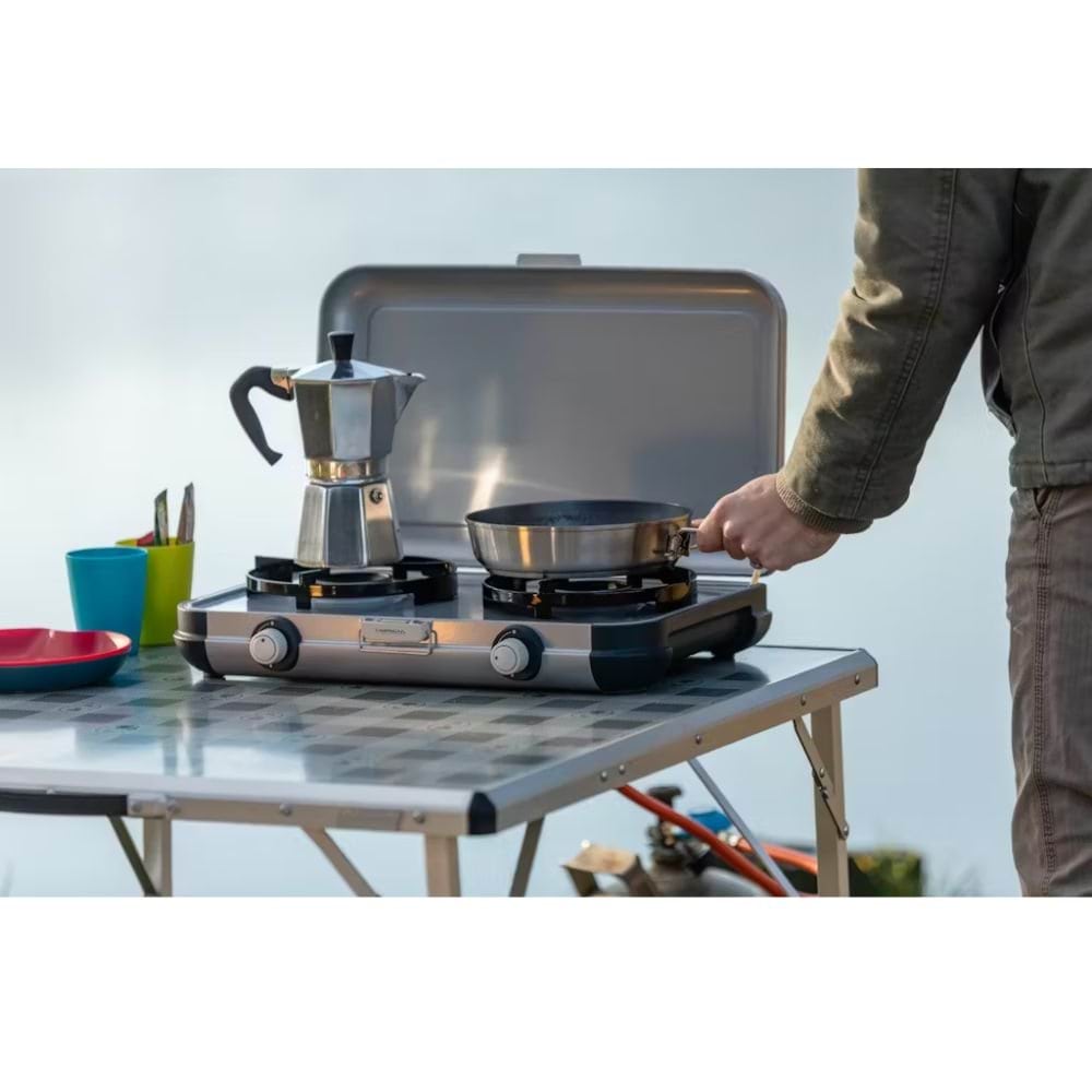 Campingaz Fornello per Campeggio Camping Kitchen 2 Due Fuochi Portabile 4.000W - 3