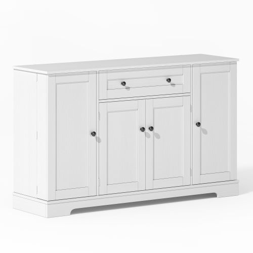 Armario De Cocina Blanco Con Luz Sensor - 60x35x128 Cm, Estantes Ajustables, Puertas Dobles, Multiusos