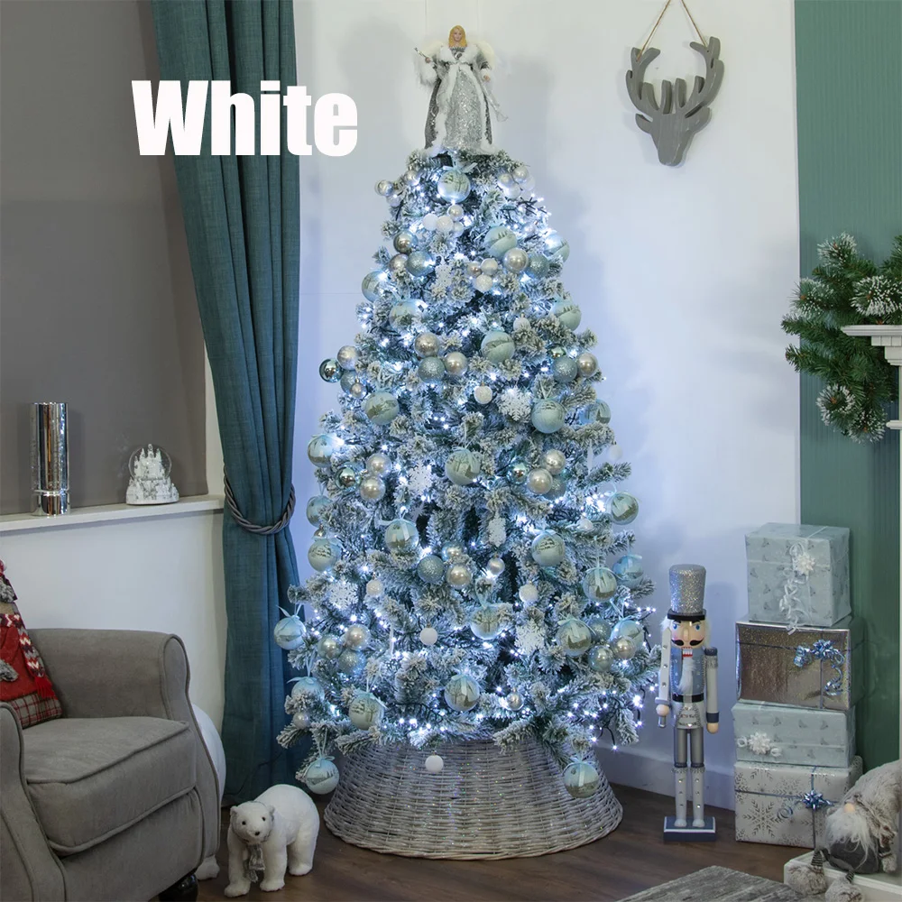 Guirnalda de luces LED navideñas para interior y exterior, 25 m - 1000 LED, Luz decorativa impermeable para árbol de Navidad con control remoto - 8