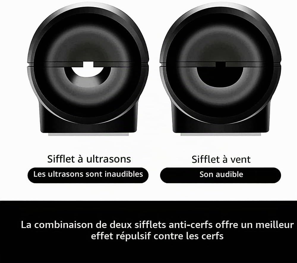 10pcs Mini Sifflets de Cerf Dispositifs d'Avertissement avec Ruban ...