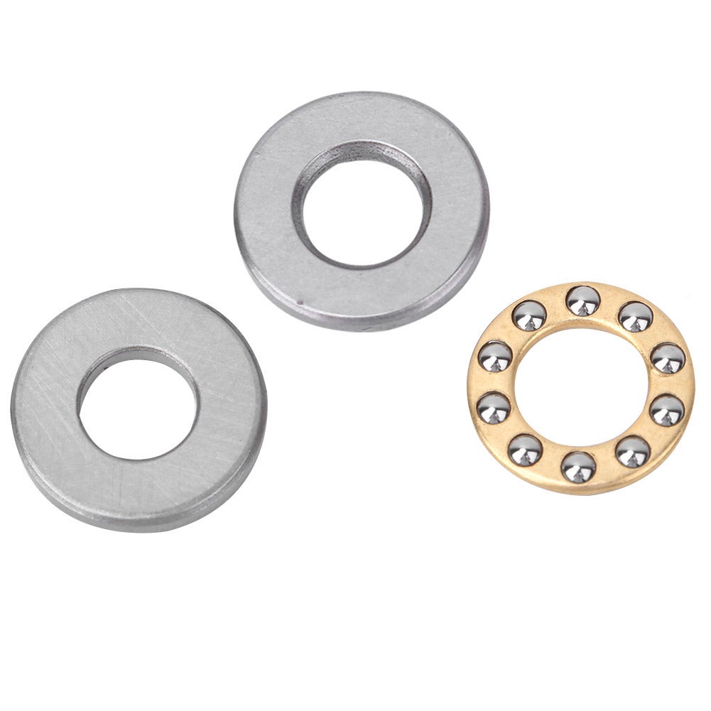 Cuscinetti a sfere assiali in miniatura, cuscinetti piatti in acciaio ad alta precisione (F10-18M 10x18x5,5 mm), 10 pezzi - 8