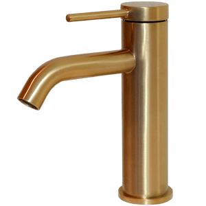 Lollipop mitigeur lavabo bas cuivre brossé