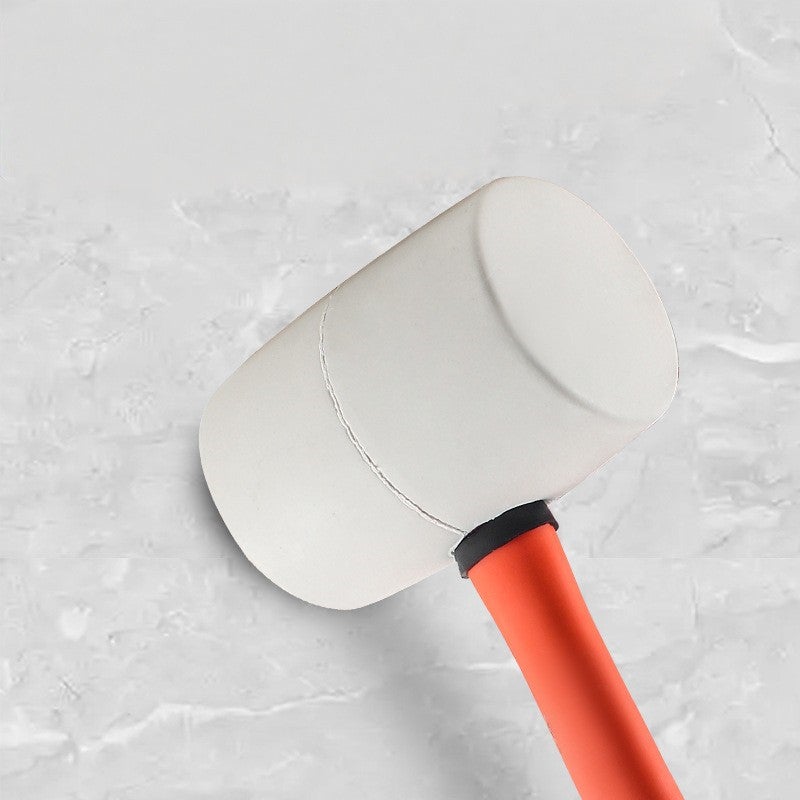Marteau en caoutchouc avec poignée en plastique, Marteau pour travaux de finition, marteau pour pose de carrelage et parquet, 12 oz - 2