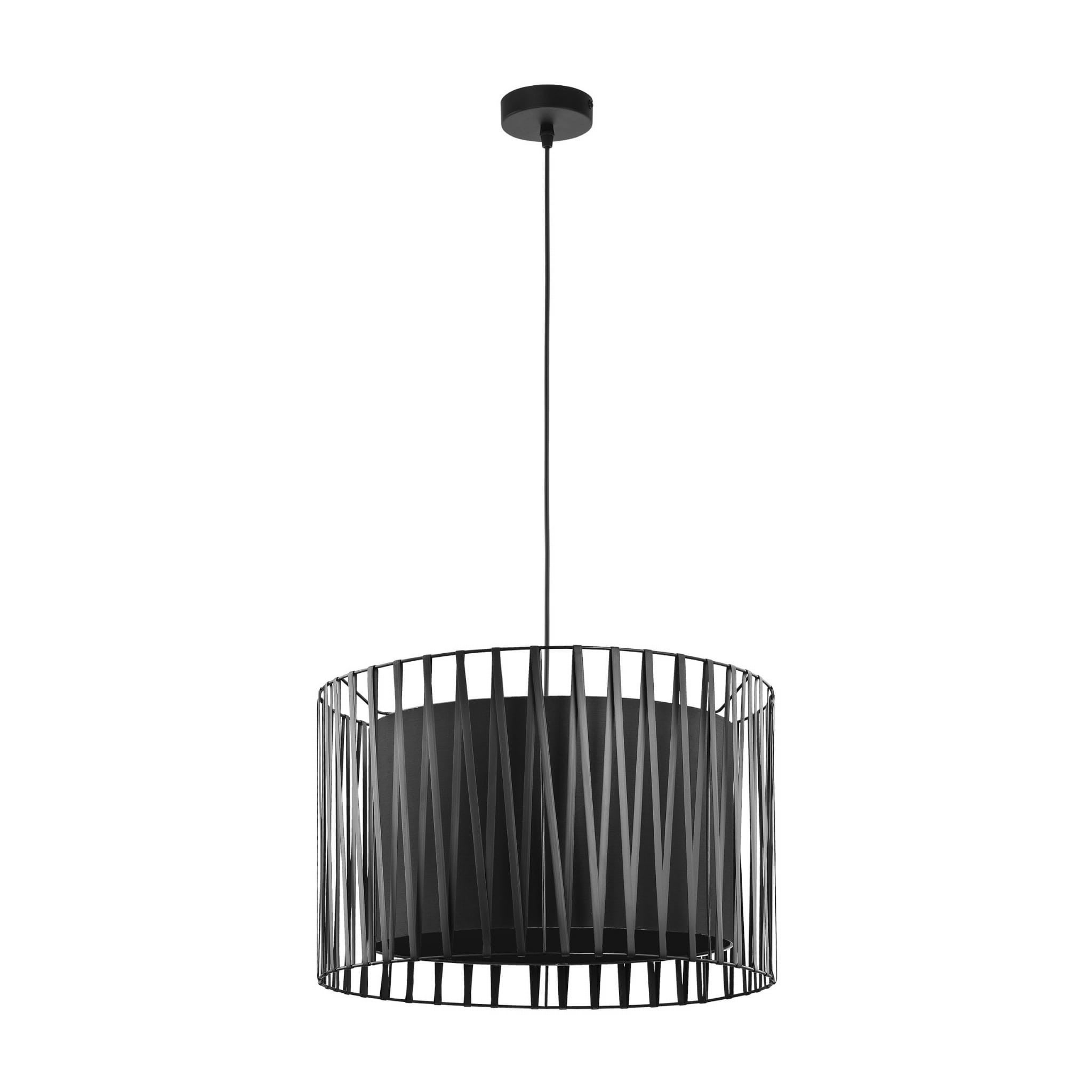 Lampa wisząca Harmony czarna 3xE27x15W wym: 175 x 50 x 50 cm tkanina TK Lighting