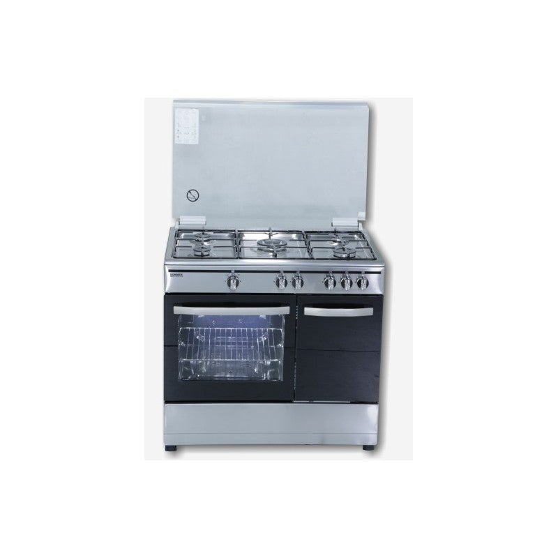 Rommer Cocina Ch906xfgpb 5 Fuegos 1 Triple Corona Acero , Leroy Merlin