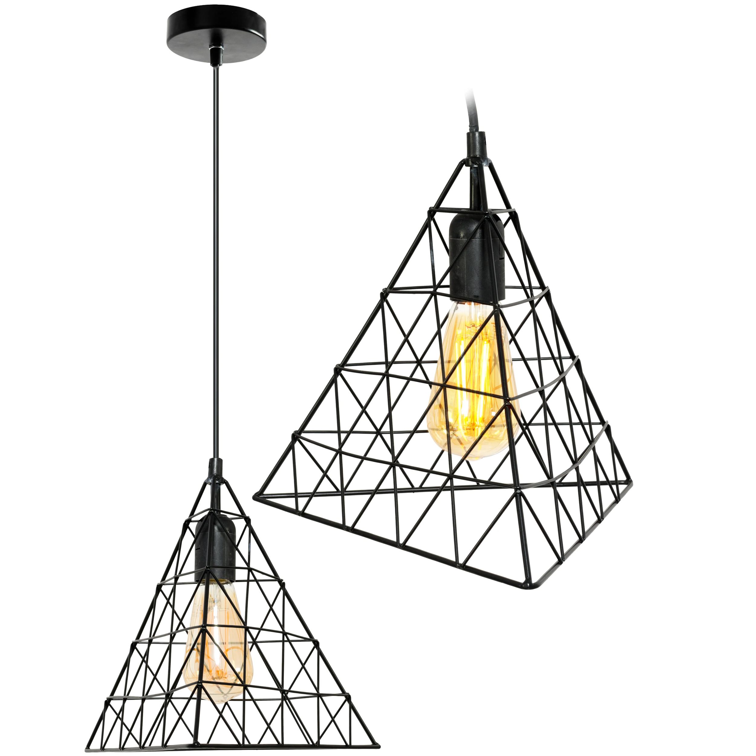 Lampa Sufitowa Wisząca Toolight Lh2058 Czarny
